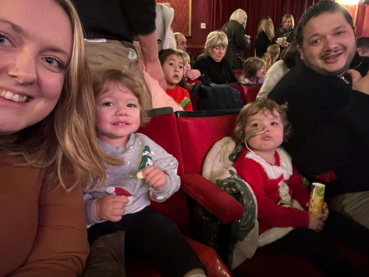 A family at the panto