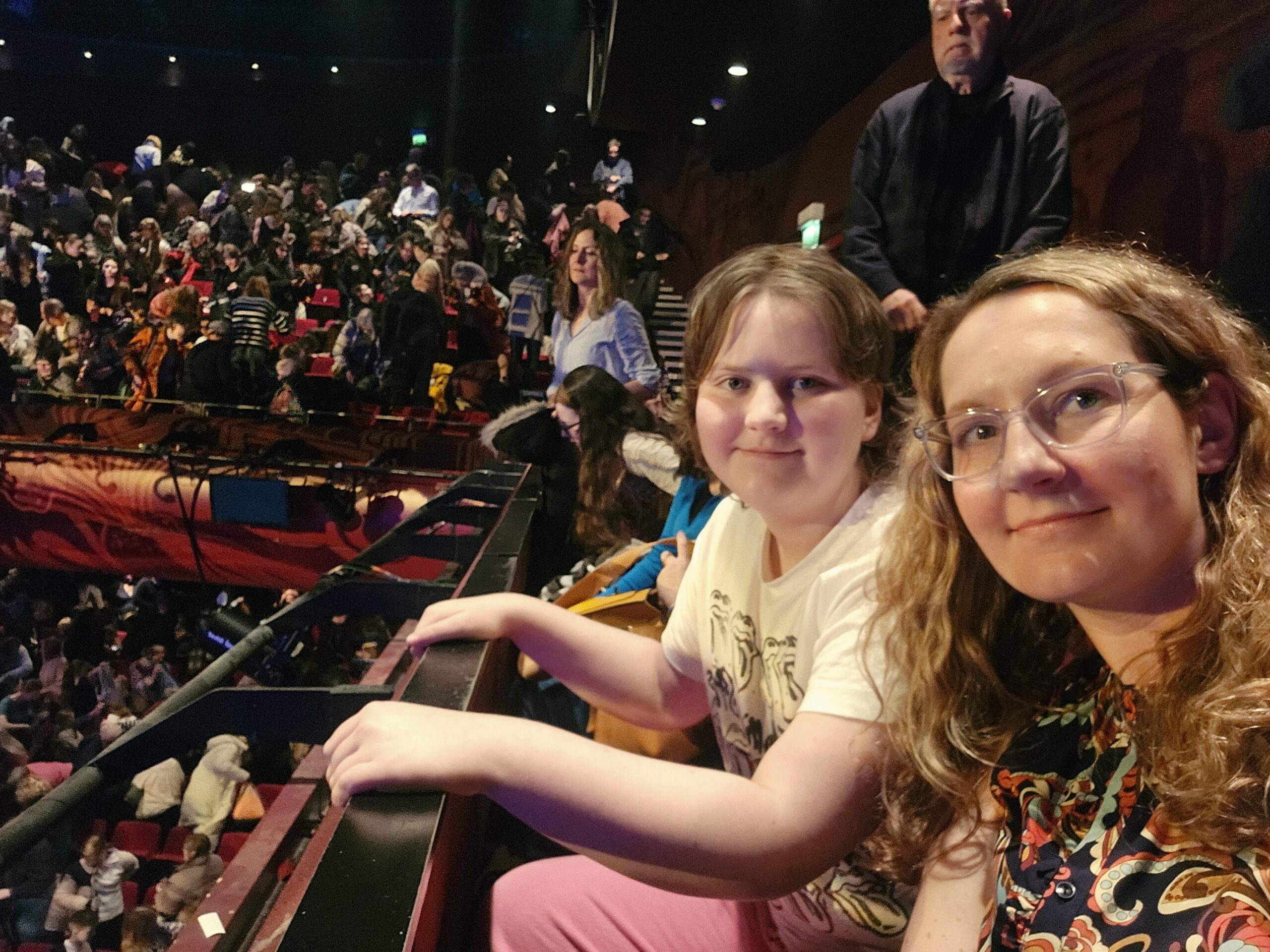 Zuzanna and her mum in their seats