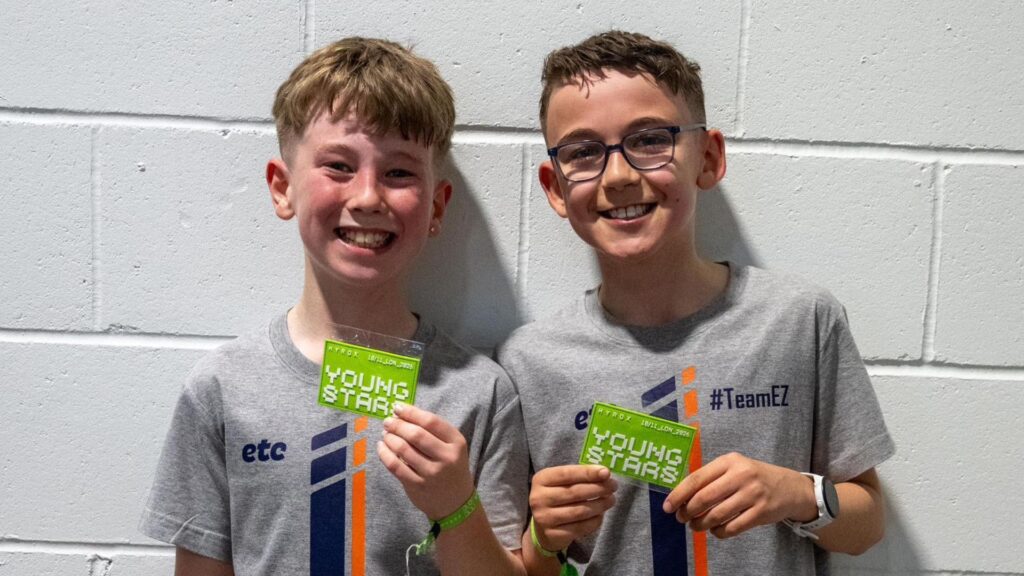 Ezra and Alfie at Hyrox Youngstars