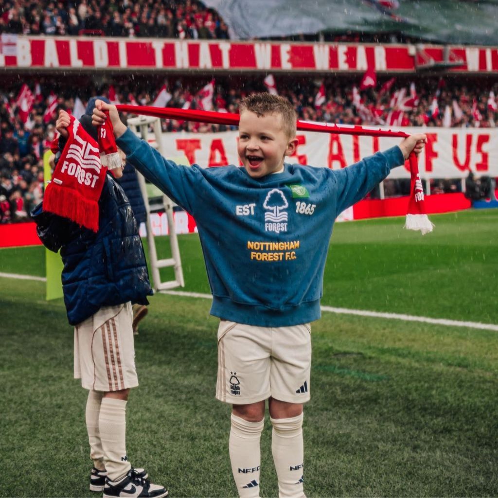 Noah at the football