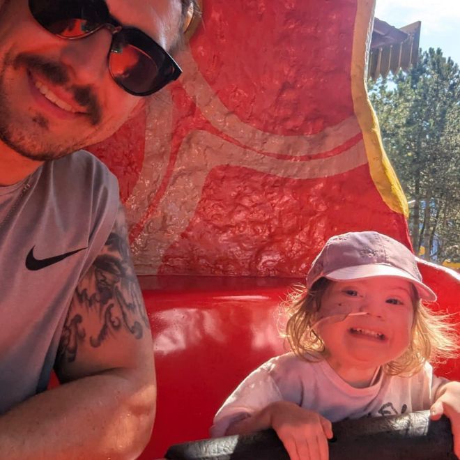 Dad and daughter